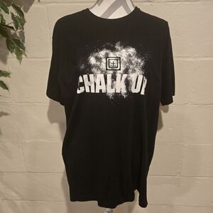 5.11 Tactical T-Shirt Men's XL Black Chalk Up Logo Short Sleeve Crew Neck.